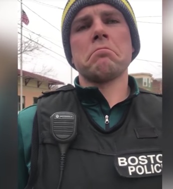 Man Harassed by Boston PD  for Walking down The sidewalk